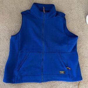 LL Bean Blue Fleece Vest Women’s 2X